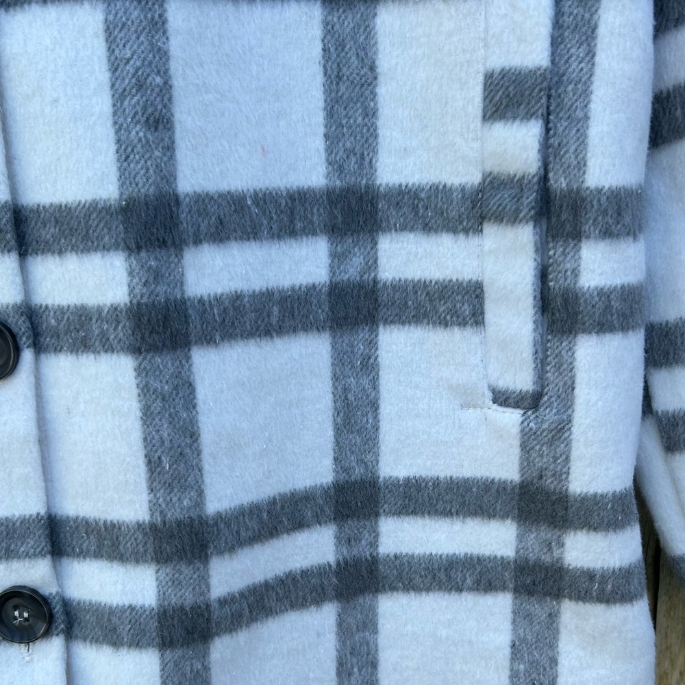 NWT Thread & Supply Plaid Shirt Jacket Grey White XS - Picture 14 of 16